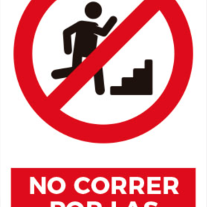 No correr por las escaleras