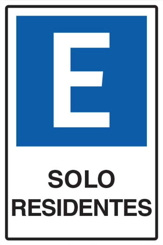 Estacionamiento Solo Residentes