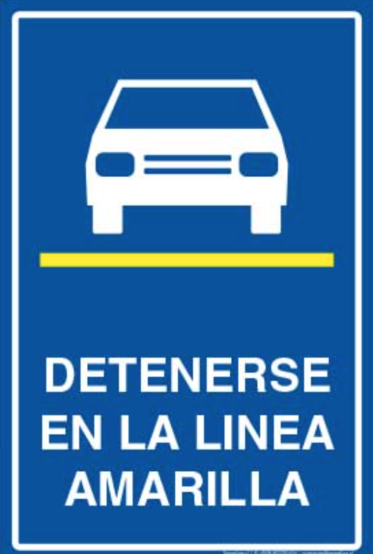 Detenerse en la Linea Amarilla