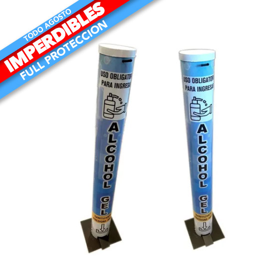 Dispensador de Alcohol gel de pedestal