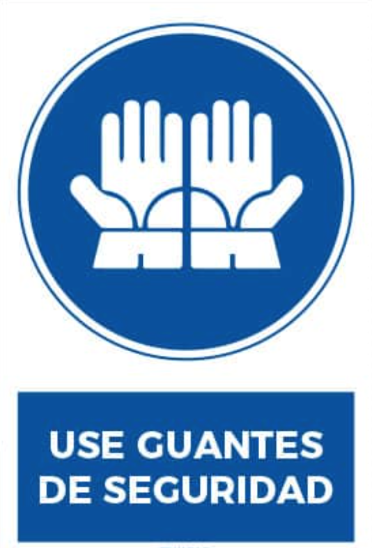 Use guantes de seguridad