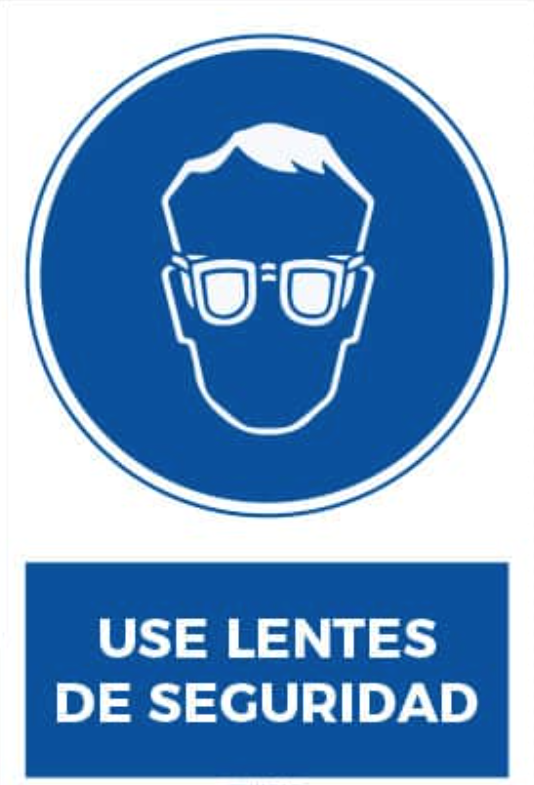 Use lentes de seguridad