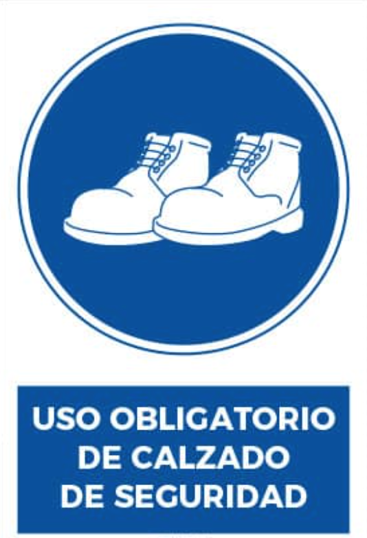 Uso Obligatorio de calzado de seguridad