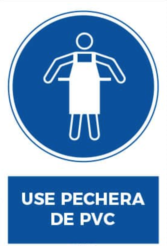 Use pechera de PVC