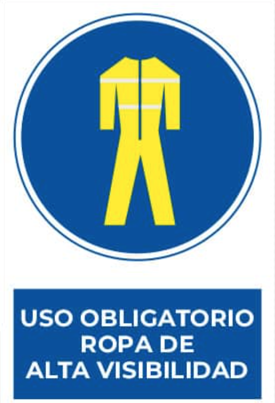 Uso Obligatorio Ropa de Alta Visibilidad