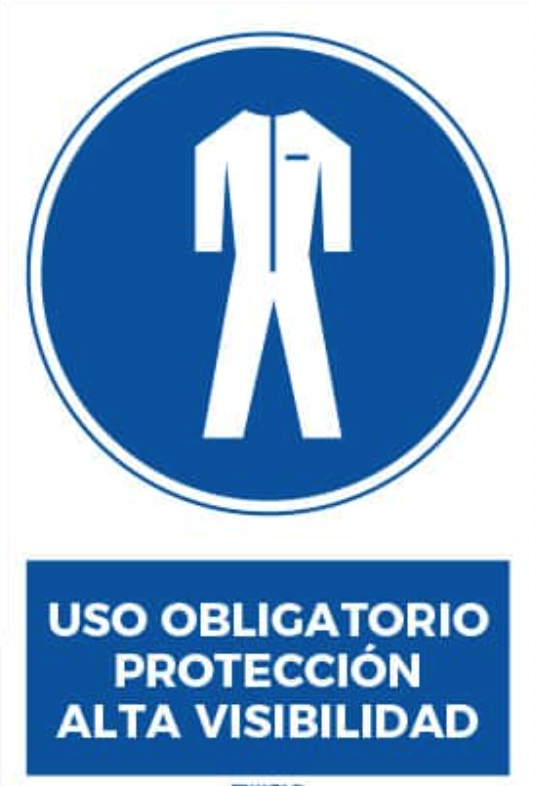 Uso Obligatorio Protección alta Visibilidad