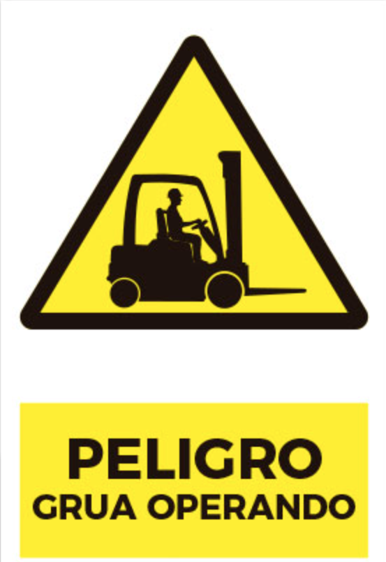 Peligro Grua Operando