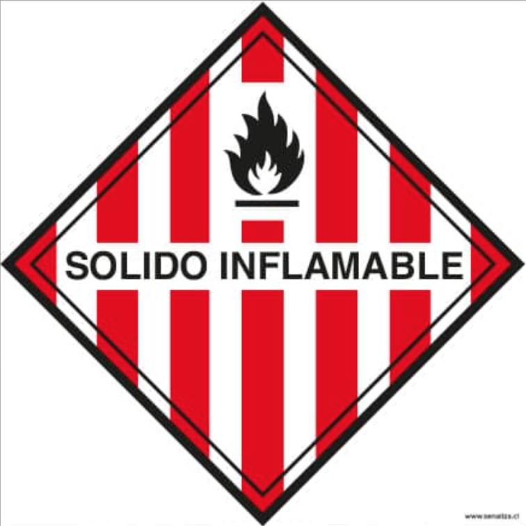 Solido Inflamable – Cuadrado