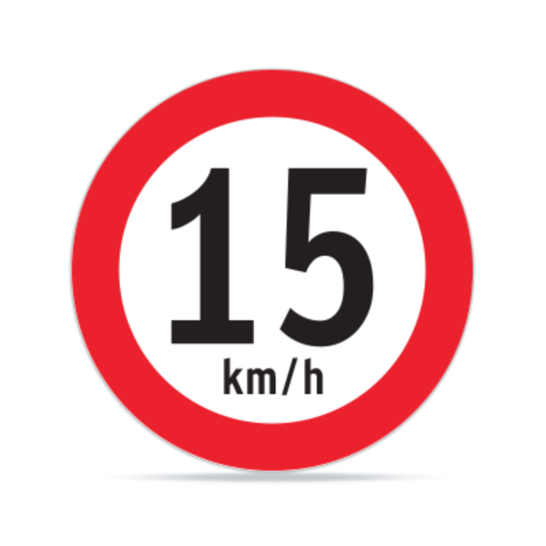 Velocidad Máxima 15km 