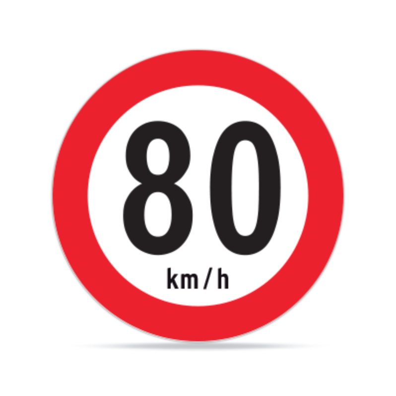 Velocidad Máxima 80km