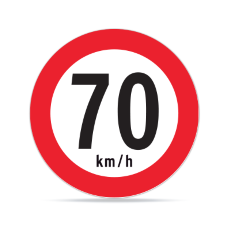 Velocidad Máxima 70km