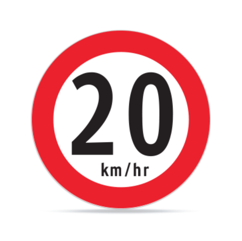 Velocidad Máxima 20km 