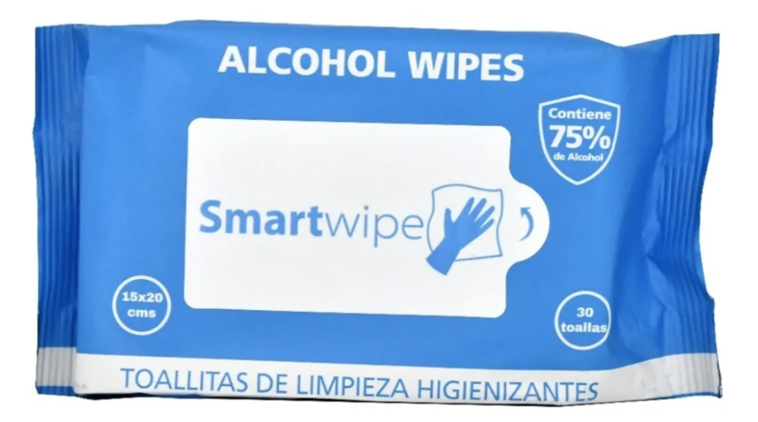 Bolsa Con 30 Toallitas Con Alcohol 75% - Reg Isp.